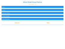 Tablet Screenshot of albionstreetgrouppractice.co.uk